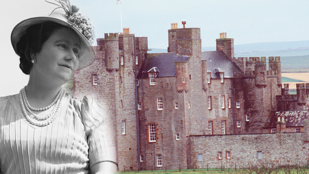 The Queen Mother, the Castle of Mey in Scotland.