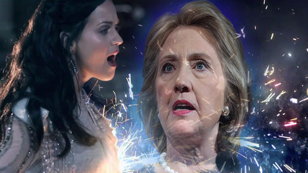 Hillary Clinton and Katy Perry