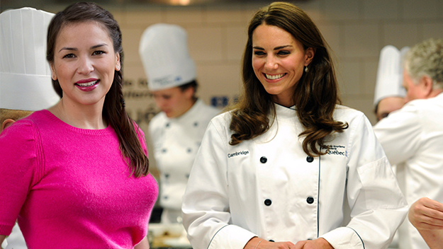 Rachel Khoo and Catherine during a cooking workshop in 2011 in Montreal.
