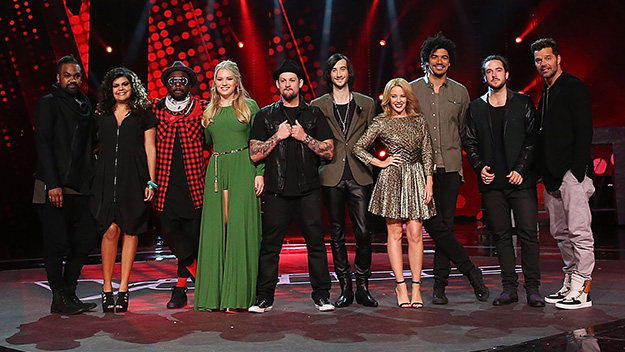 The Voice finalists with their mentors 