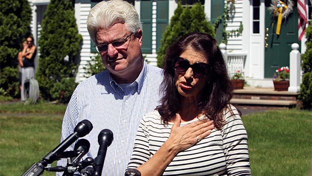 Jounralist James Foley's parents John and Diane 