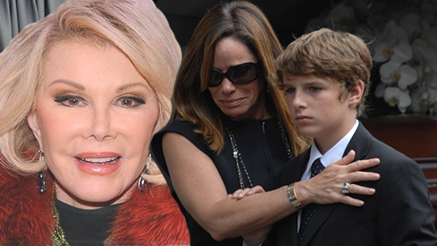 Melissa Rivers at the funeral of Joan Rivers