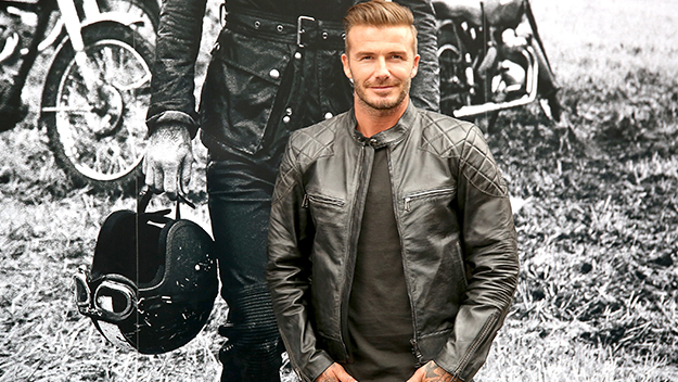 David Beckham leather jacket