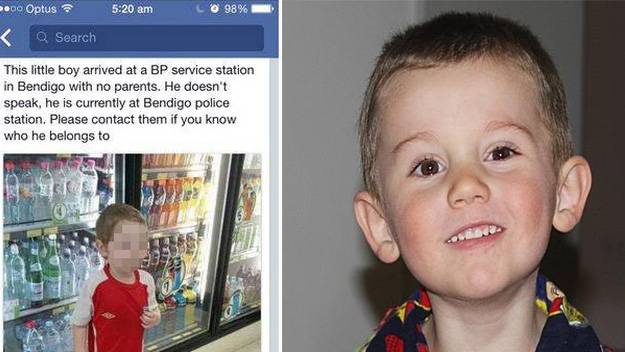 Police confirm a picture circulating on facebook is not William Tyrell