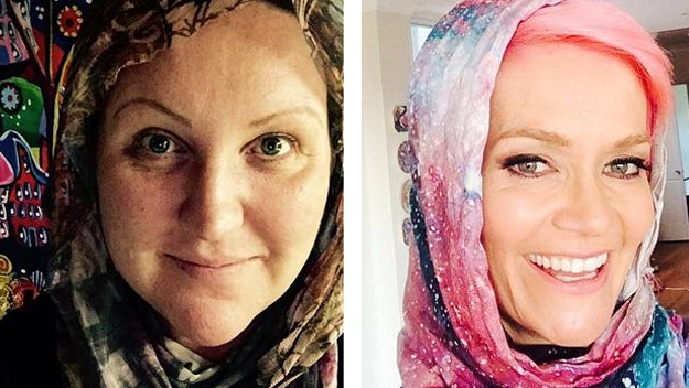 Studio 10's Jessica Rowe posted a photo of her in a Hijab on twitter in support of WISH