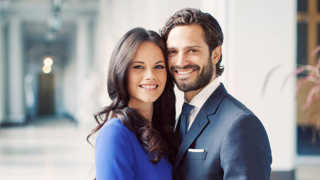 Sweden's Prince Carl and his fiancée Sofia Hellqvist 