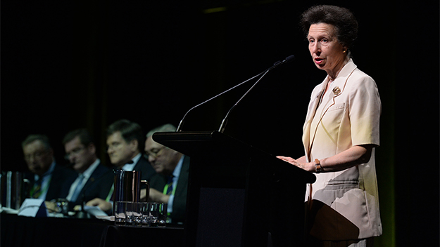 Princess Anne at the 26th Royal Agricultural Society of the Commonwealth conference