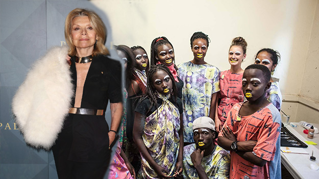 Carla Zampatti and some of The Social Outfit's designs