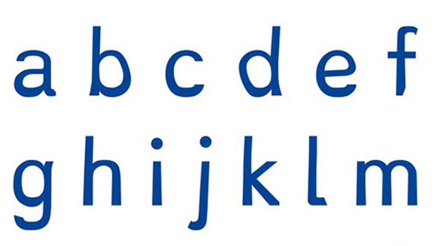 Dyslexie Regular typeface. PHOTO: Dyslexie Font website.