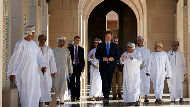 Prince Harry in mosque