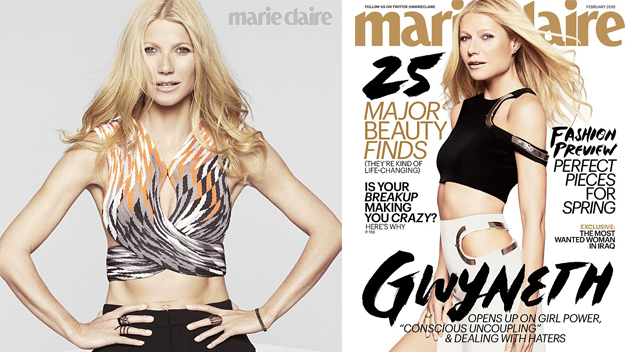 Gwyneth Paltrow in the February issue of Marie Clair