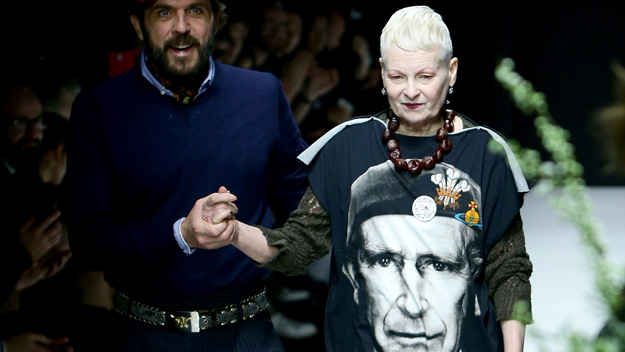 Vivienne Westwood features Prince Charles in show
