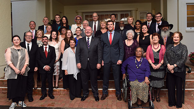 This year's nominees, across all categories, for Australian of the year pictured with the Governor General, Sir Peter Cosgrove