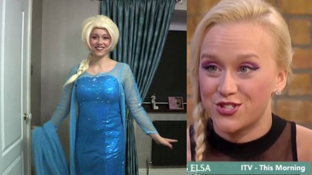 British woman Kristy Taylor spends life dressed up as Elsa from Frozen to beat her depression