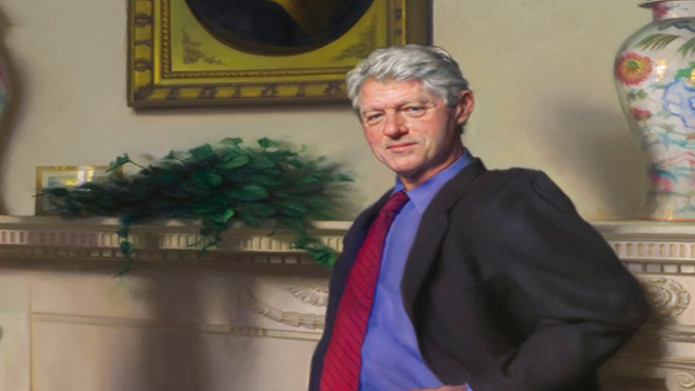 Official portrait of Bill Clinton.