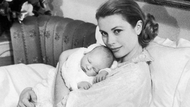Princess Grace and with her husband, Prince Rainier.