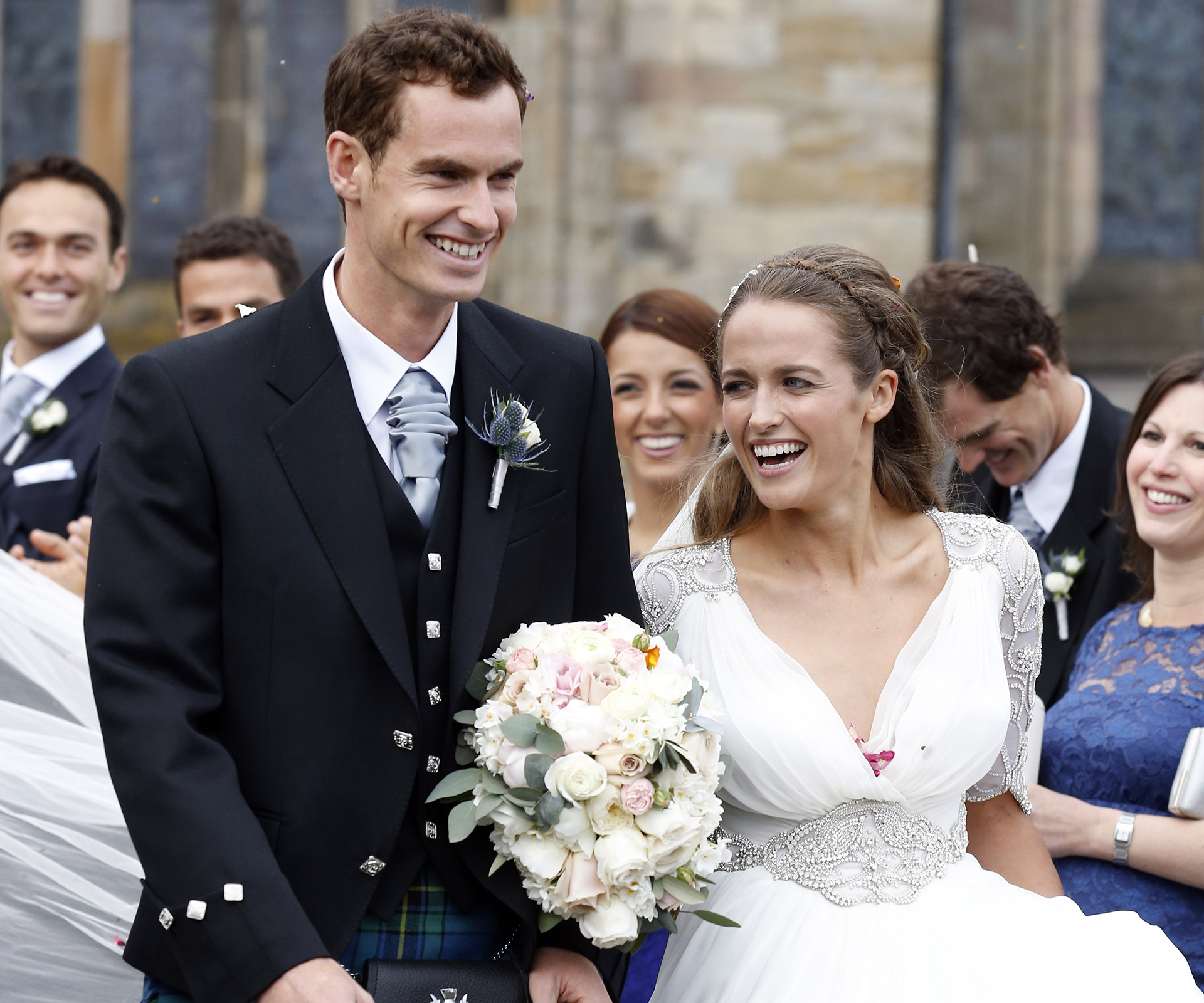 IN PICTURES: Andy Murray and Kim Sears tie the knot