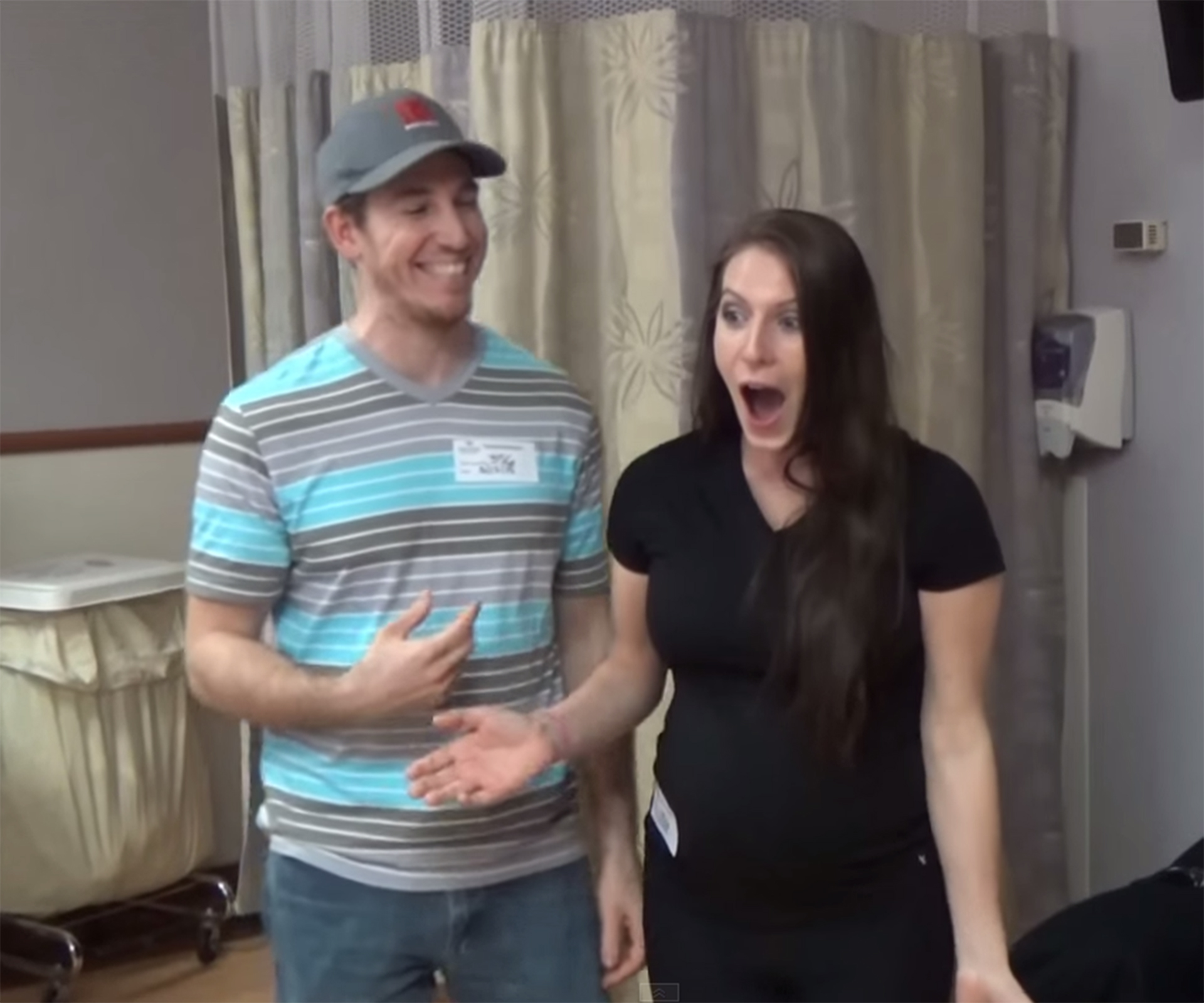 WATCH: Friends and family react to couple’s surprise twins