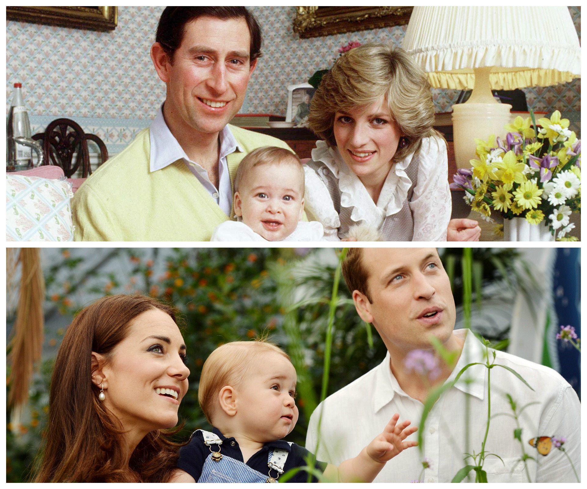 Spot the difference: We compare Baby William to Baby George.