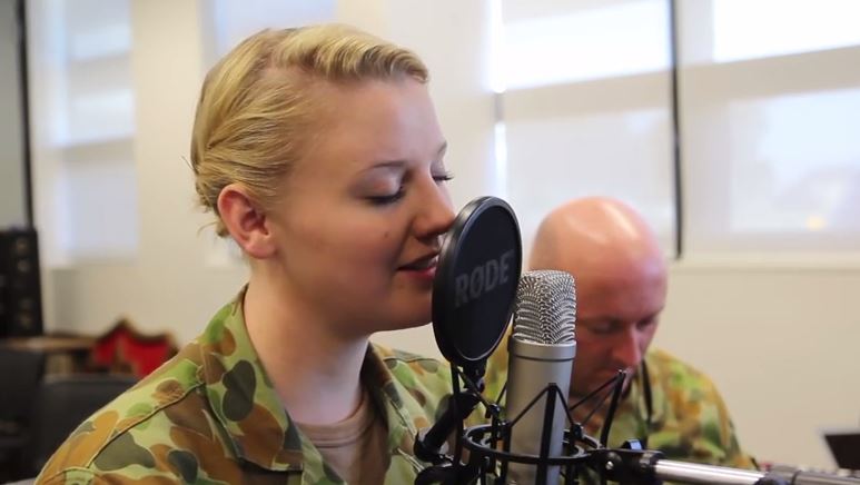 Australian Army band sings touching tribute to fallen soldiers