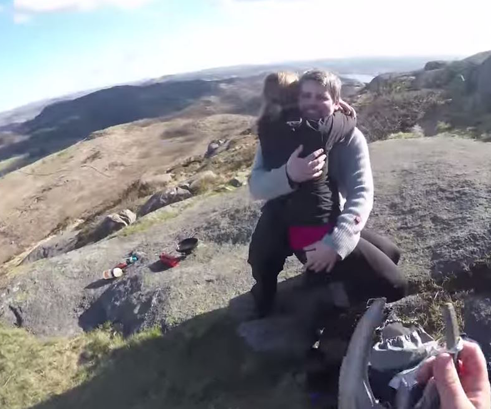 WATCH: ‘Will you marry, marry my … my dad?’