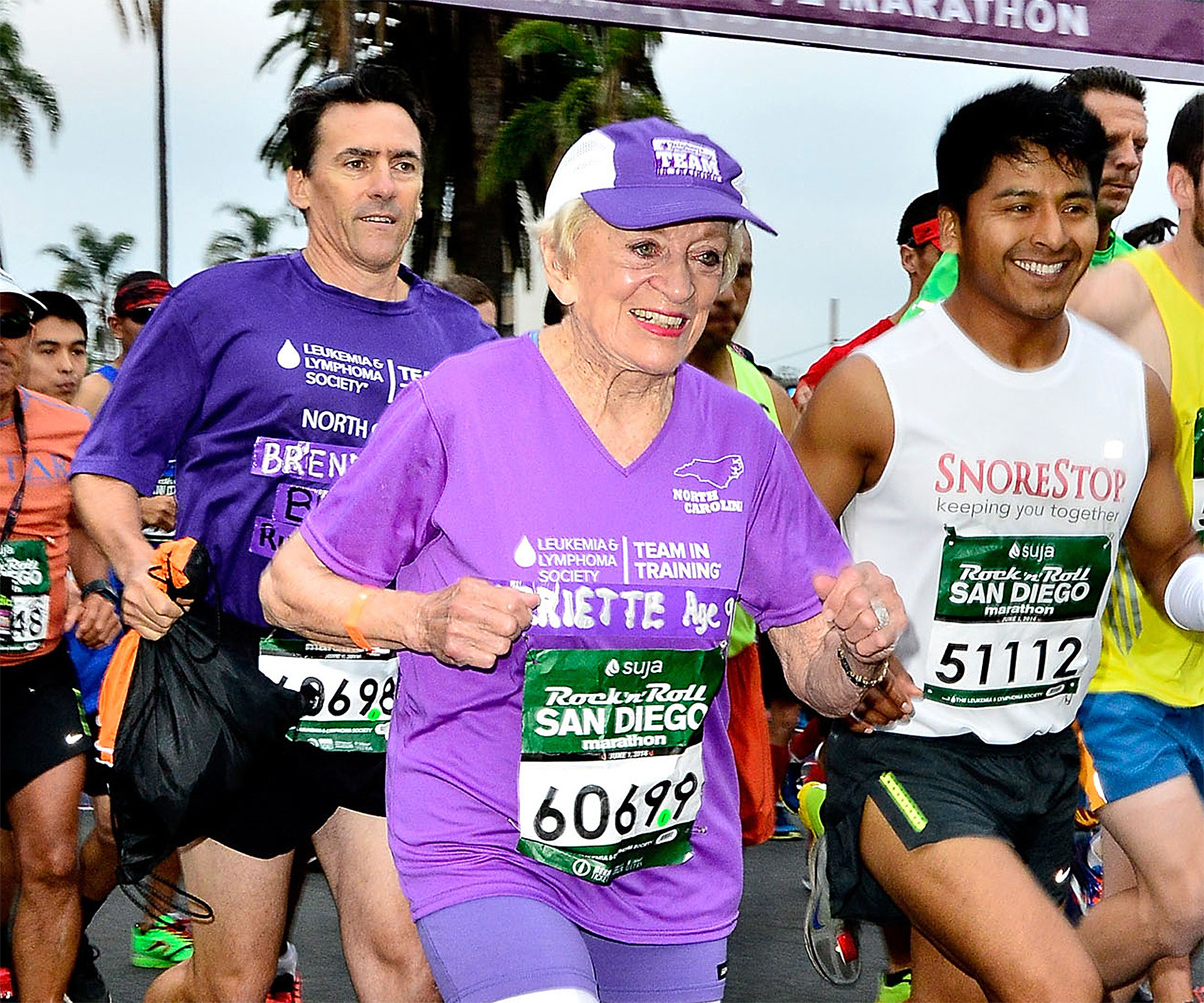 Two-time cancer survivor runs marathon at 92