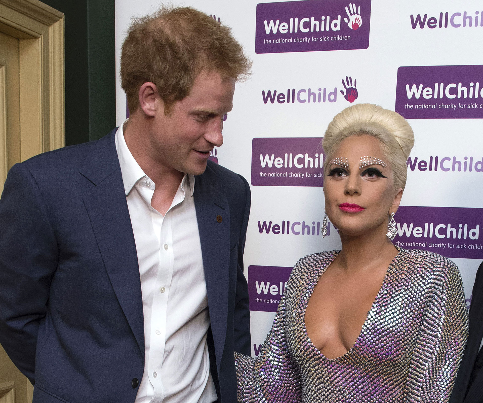 Eyes up Harry! Prince caught perving on Lady Gaga