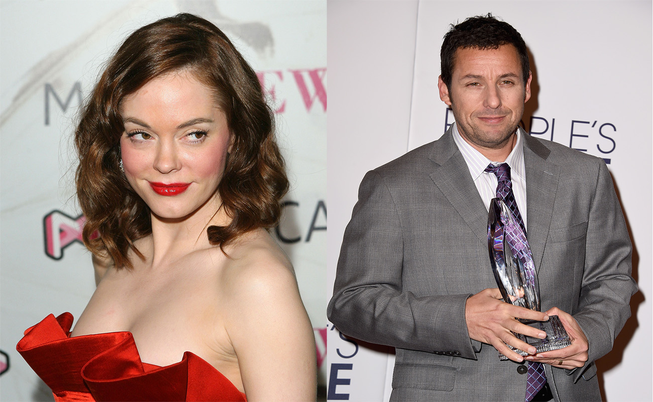 Rose McGowan reveals sexiest audition note for Adam Sandler film: “Push up bras encouraged”