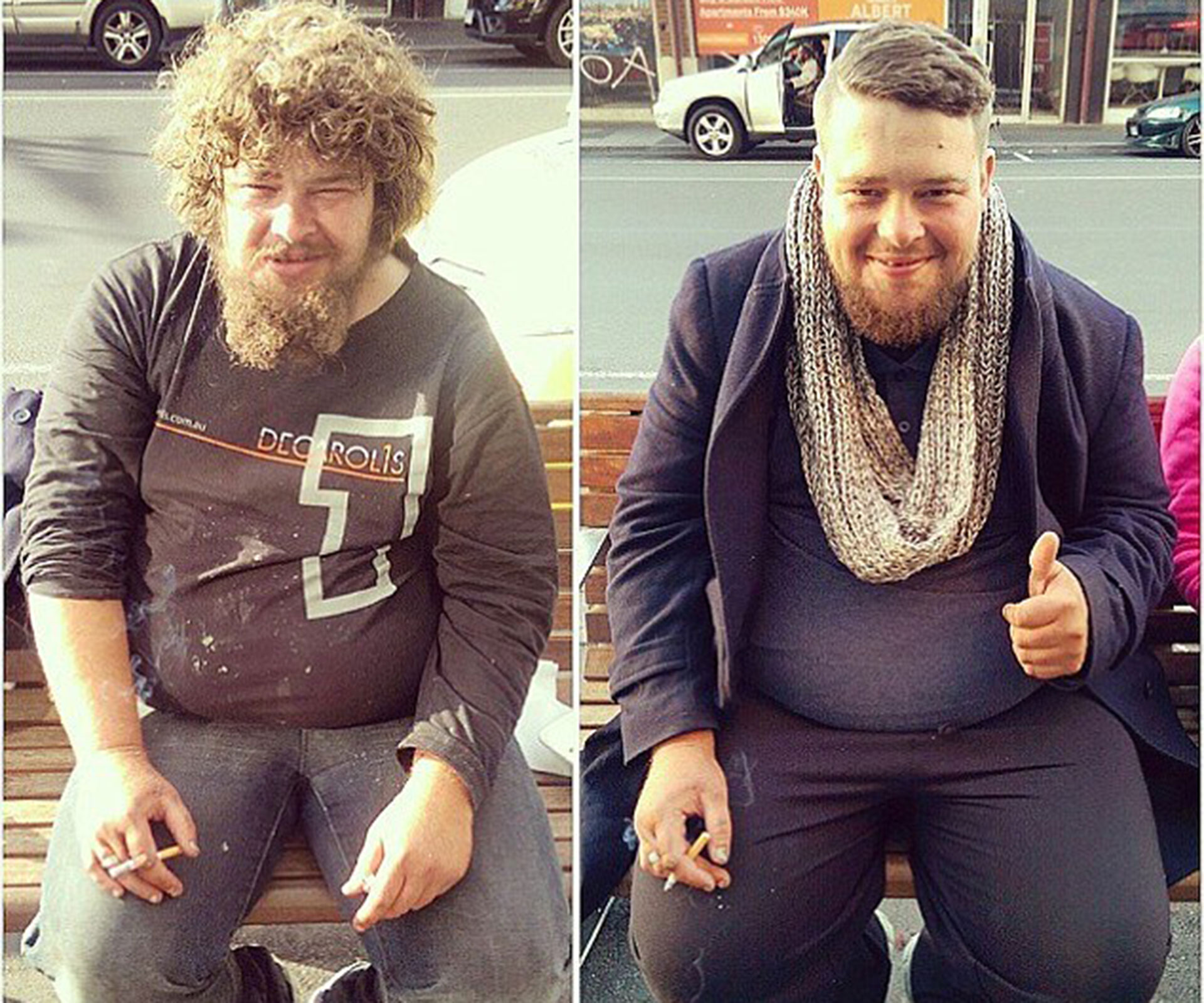 Melbourne barber giving haircuts to homeless