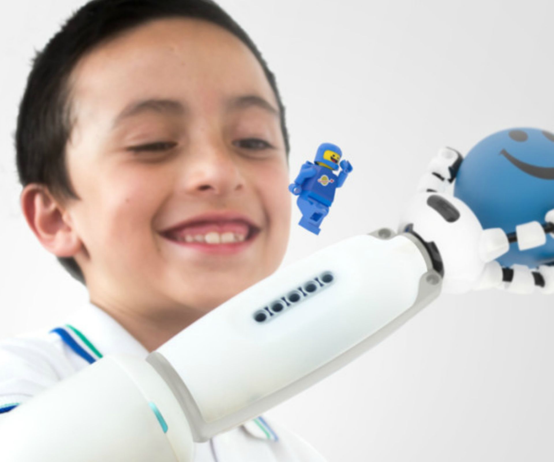 A prosthetic arm kids get to customise with Lego