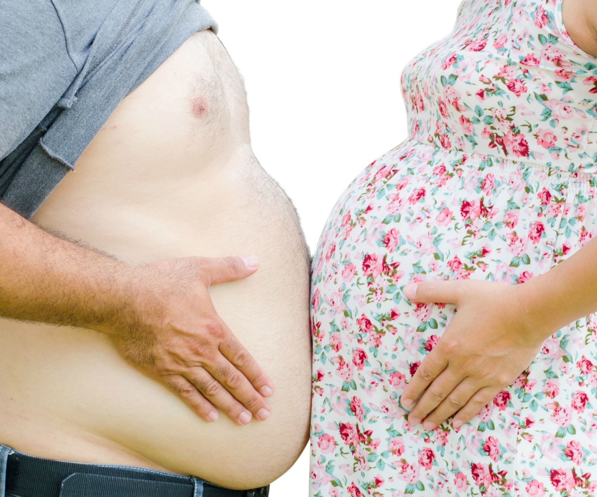 Men put on weight after becoming fathers