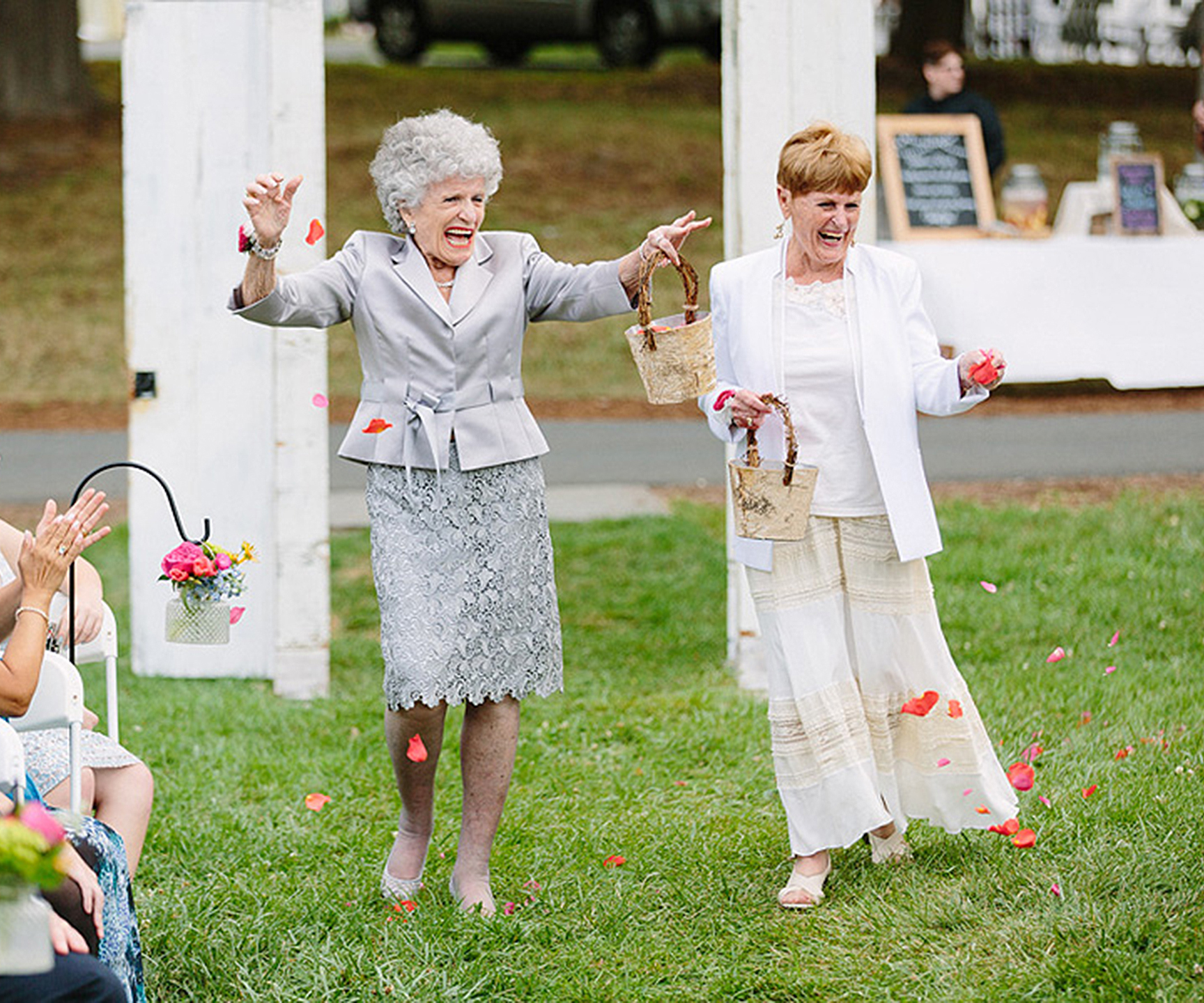 Grandma ‘flower girls’ steal wedding spotlight