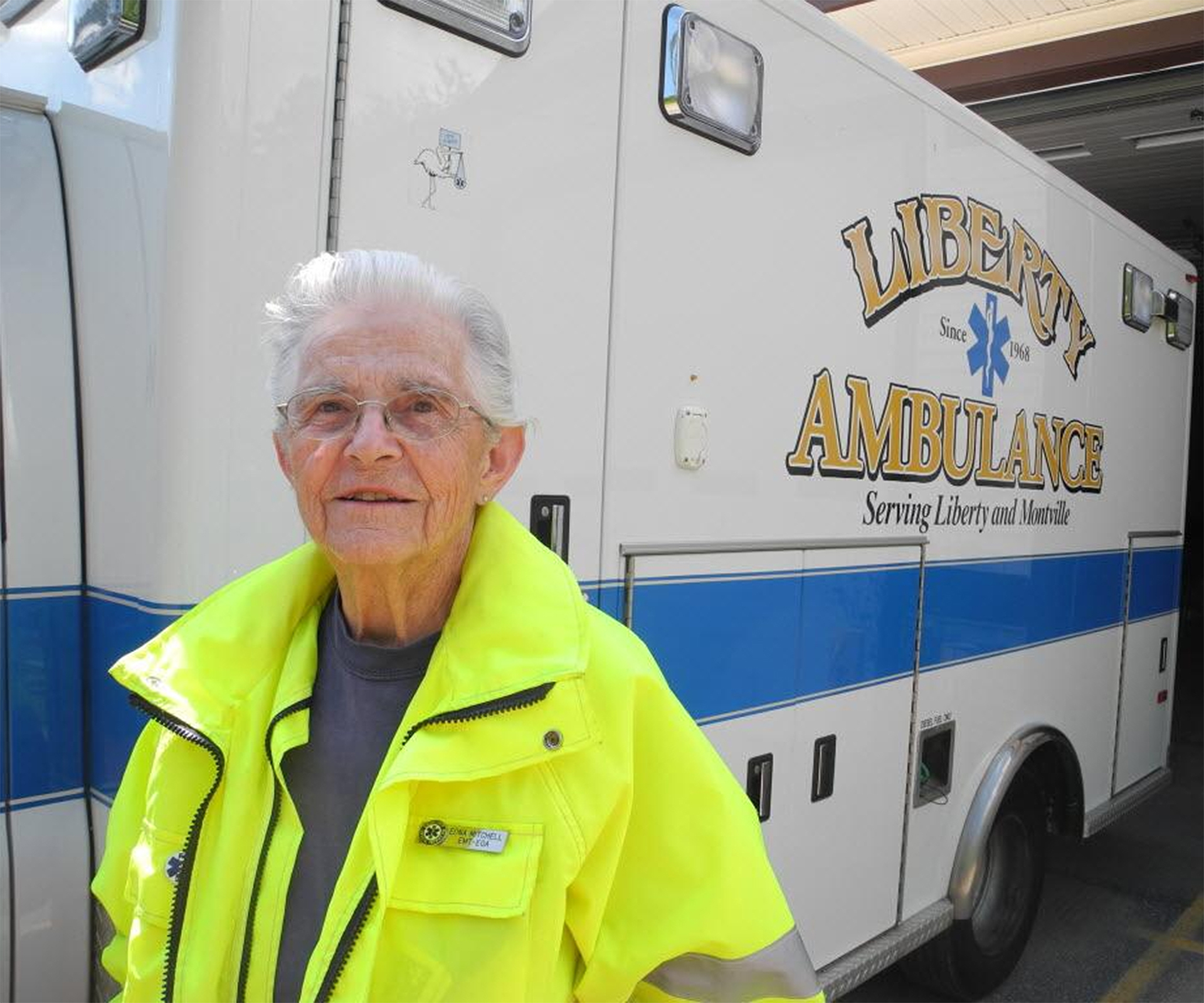 Granny still volunteering as ambulance driver at 87