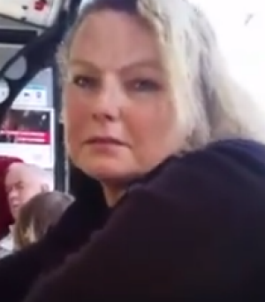 Woman stands alone against racist rant on Sydney bus