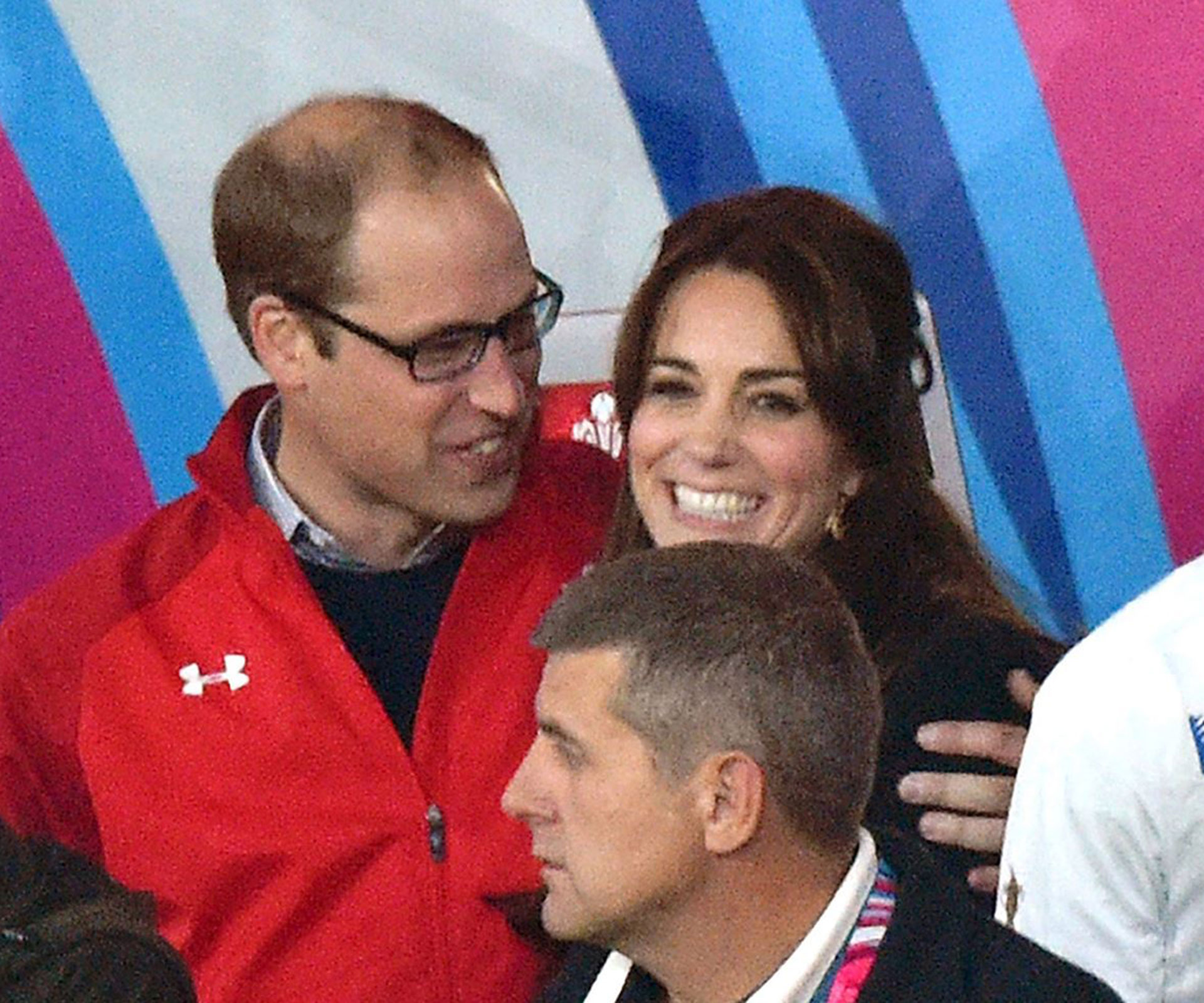 William and Kate get cosy at the rugby