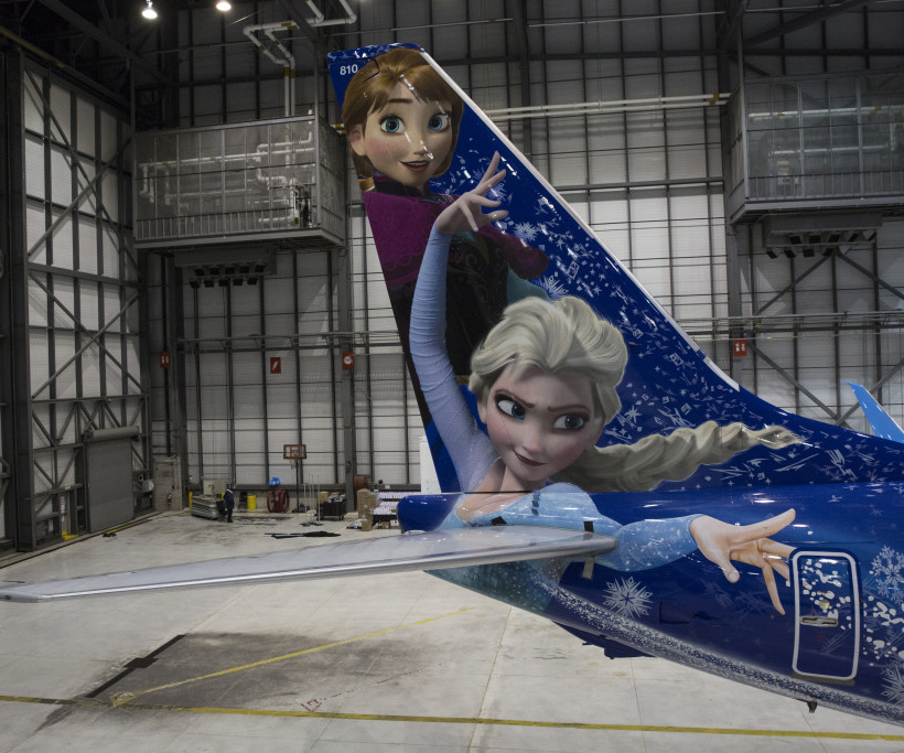 WestJet unveils Frozen inspired plane