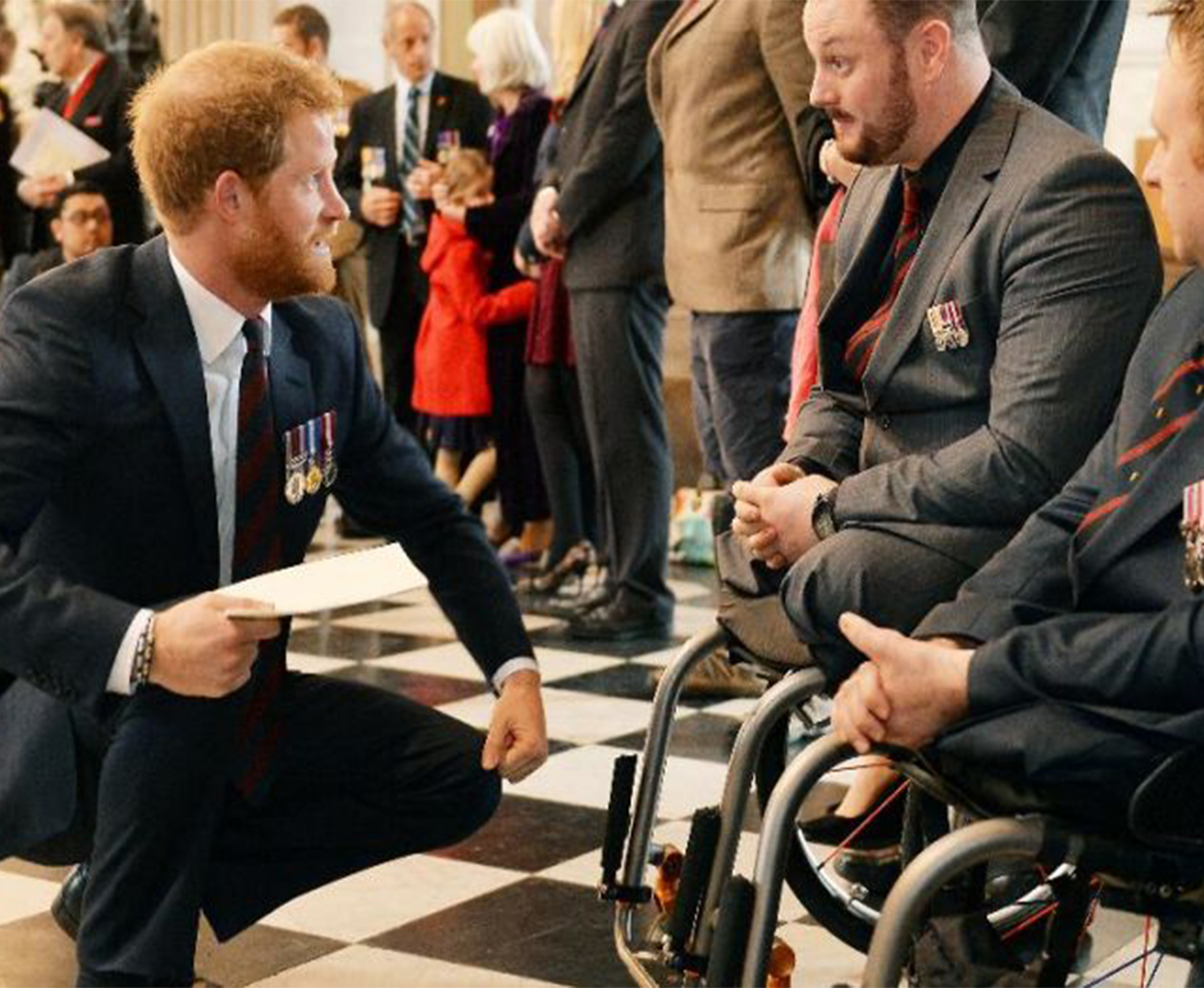 Prince Harry at service marking 75 years of bomb disposal