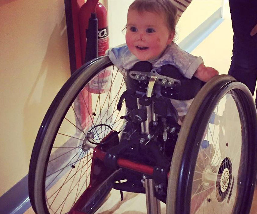 Toddler who lost limbs to meningitis walks for first time