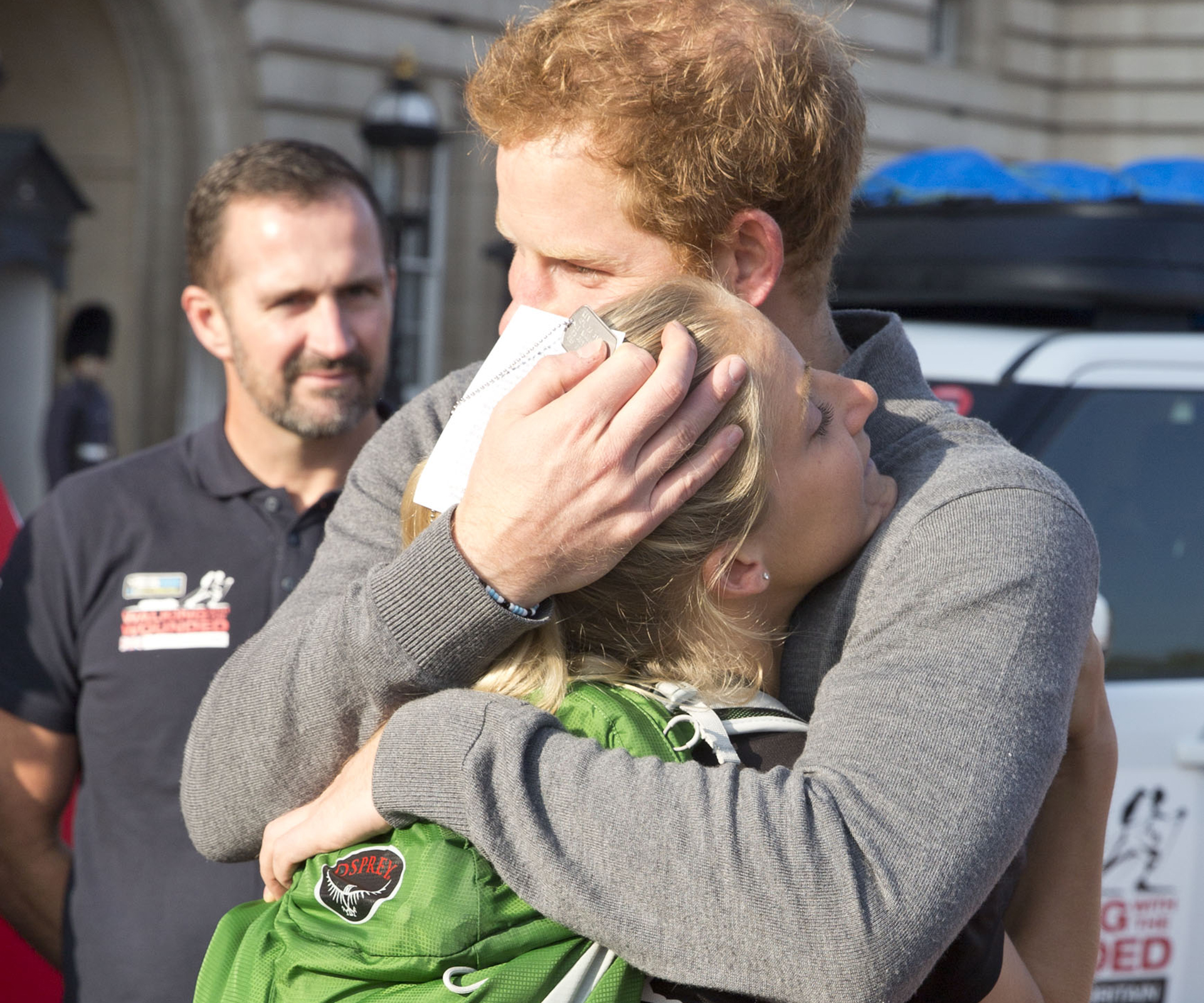 ‘Humbled’ Prince Harry shares emotional moment with injured veteran