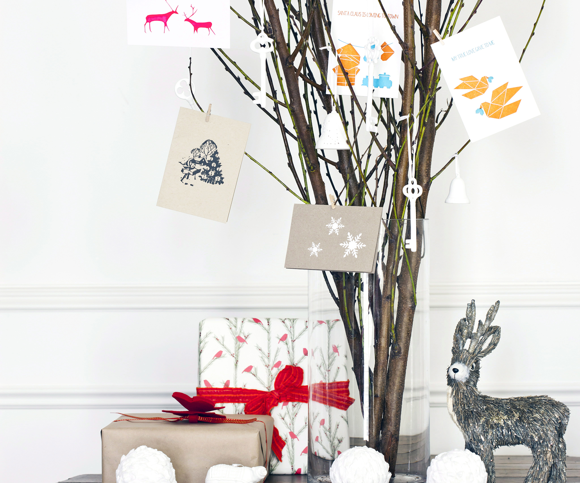 Christmas craft: Christmas card tree