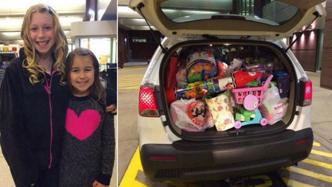girl donates birthday gifts to charity