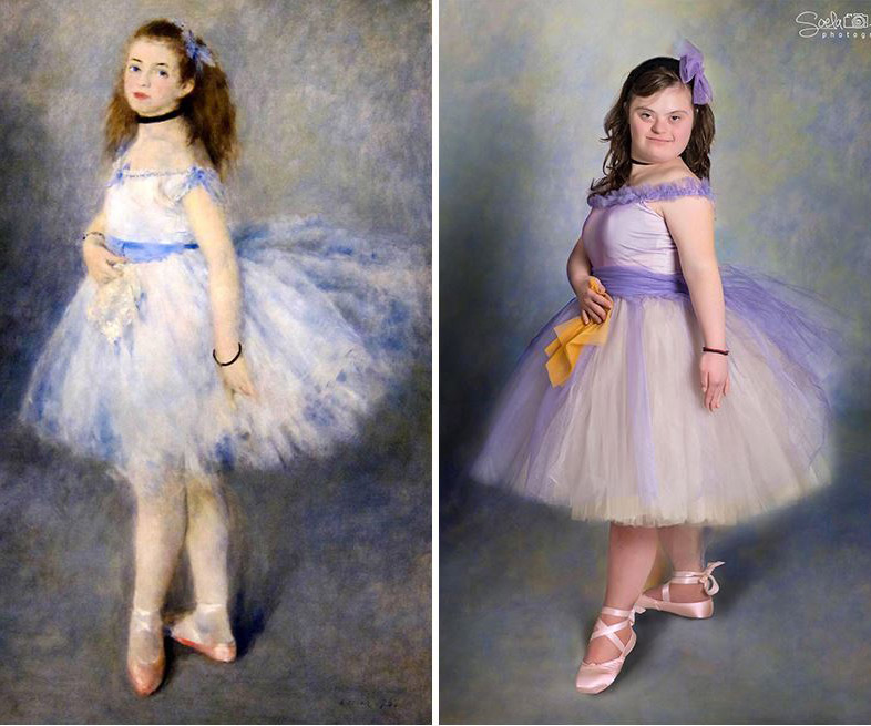Children with Down syndrome recreate famous paintings