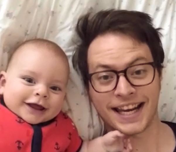 Dad records cutest dubsmash video with baby