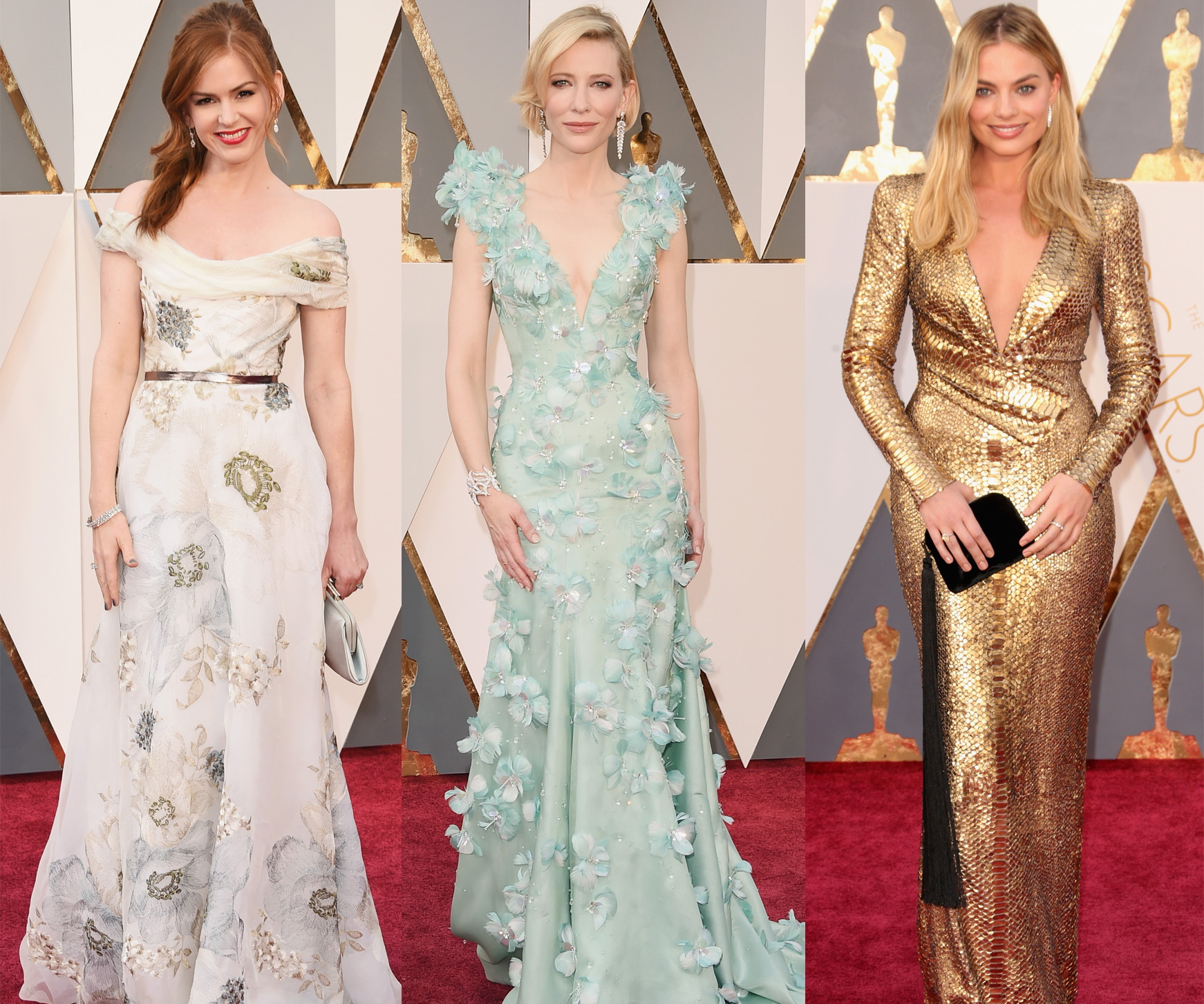 Stars shine on Oscars red carpet