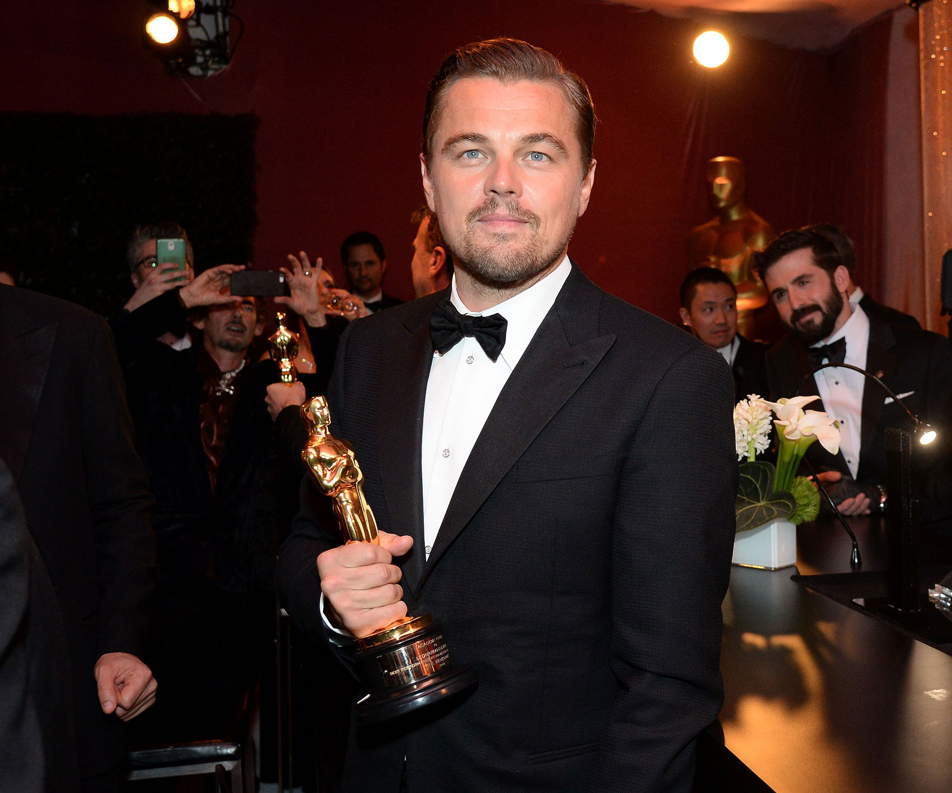 How Leo celebrated his Oscar win