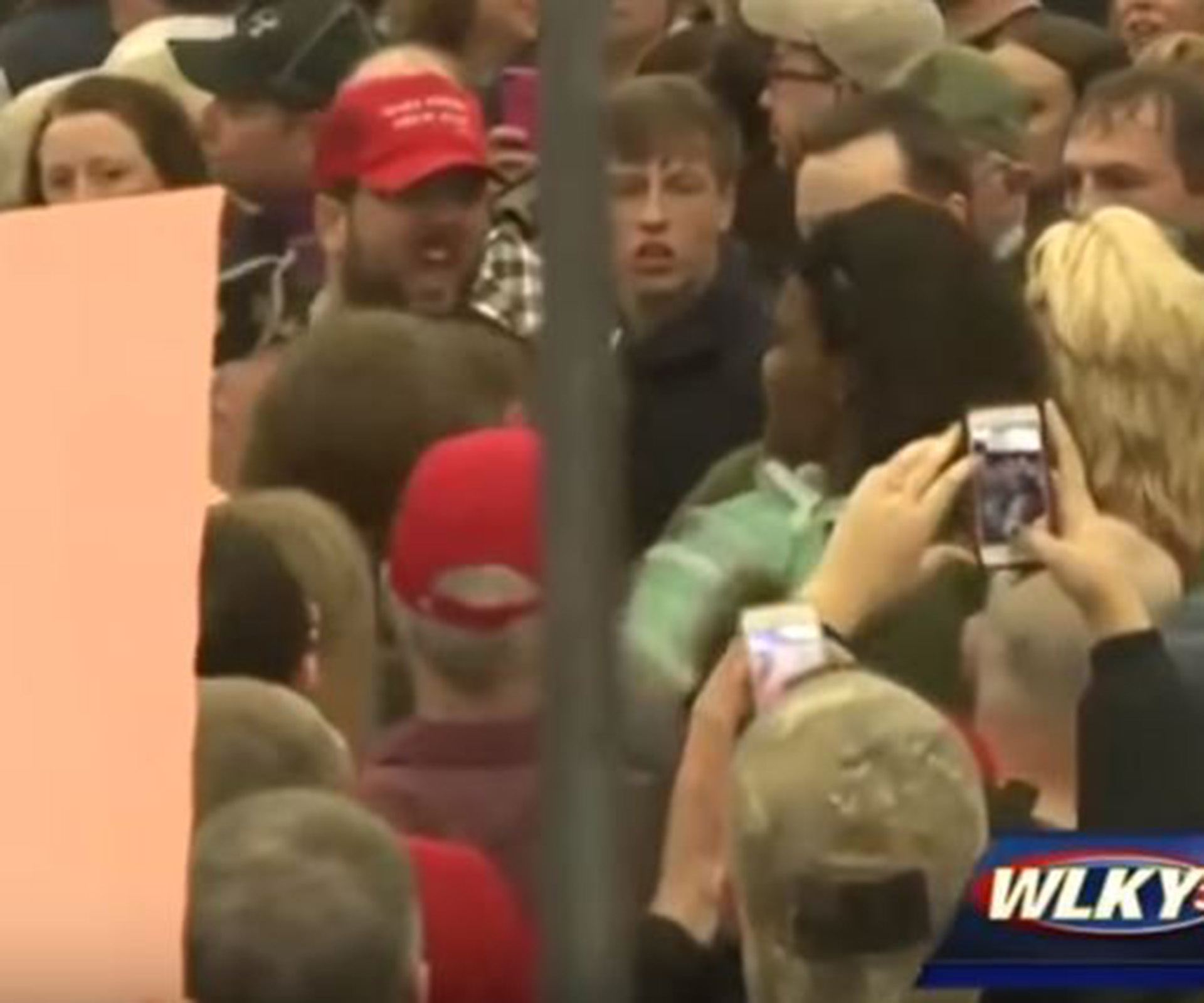 Shocking video of young woman manhandled at Donald Trump rally