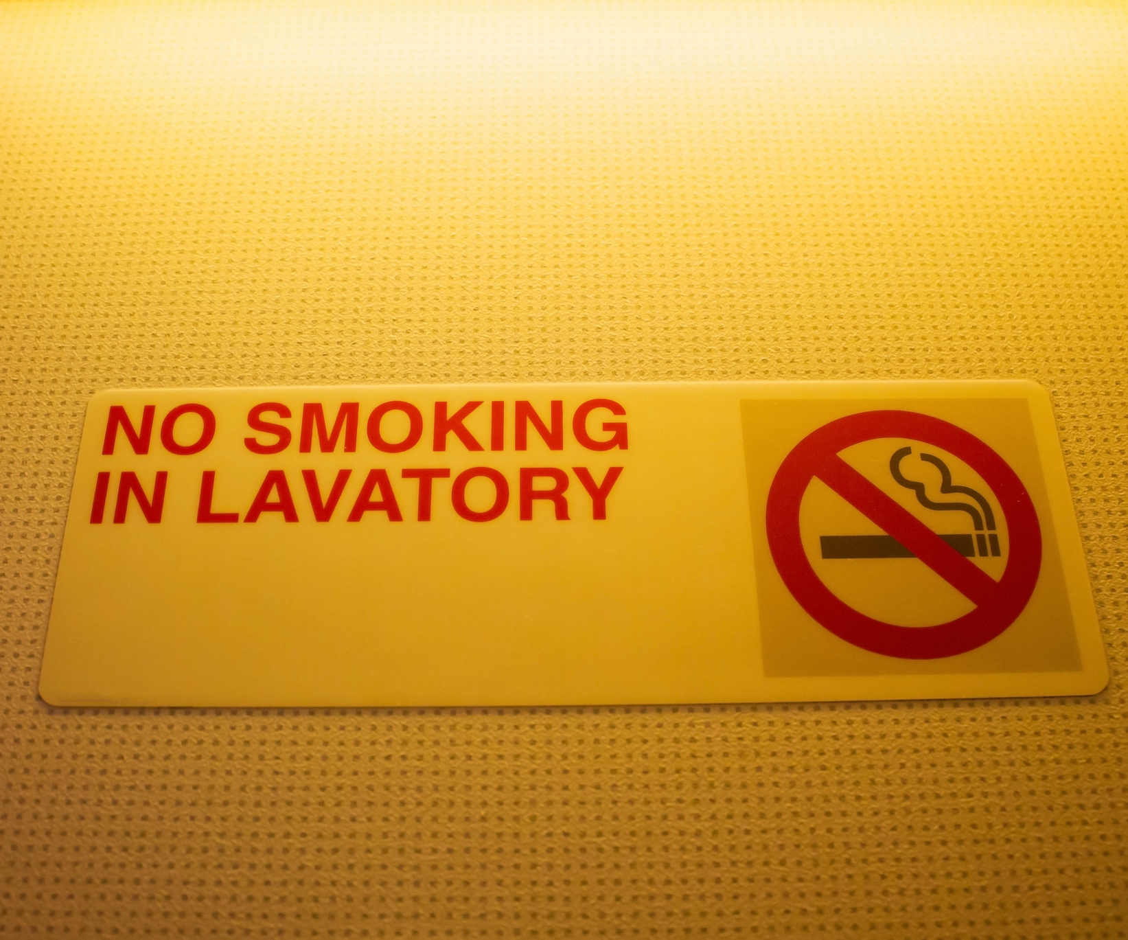 This is why plane toilets have ashtrays – even though smoking is banned