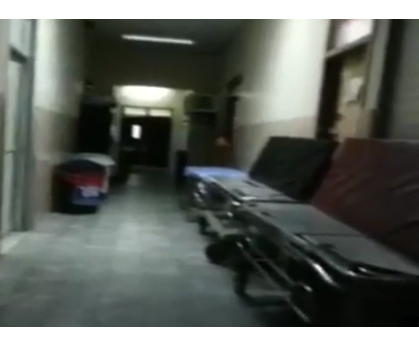 Ghost captured on camera in haunted hospital