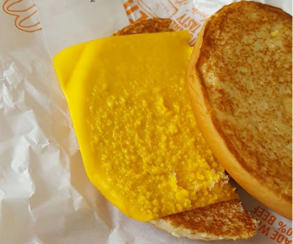 When McDonald's cheeseburger order goes wrong