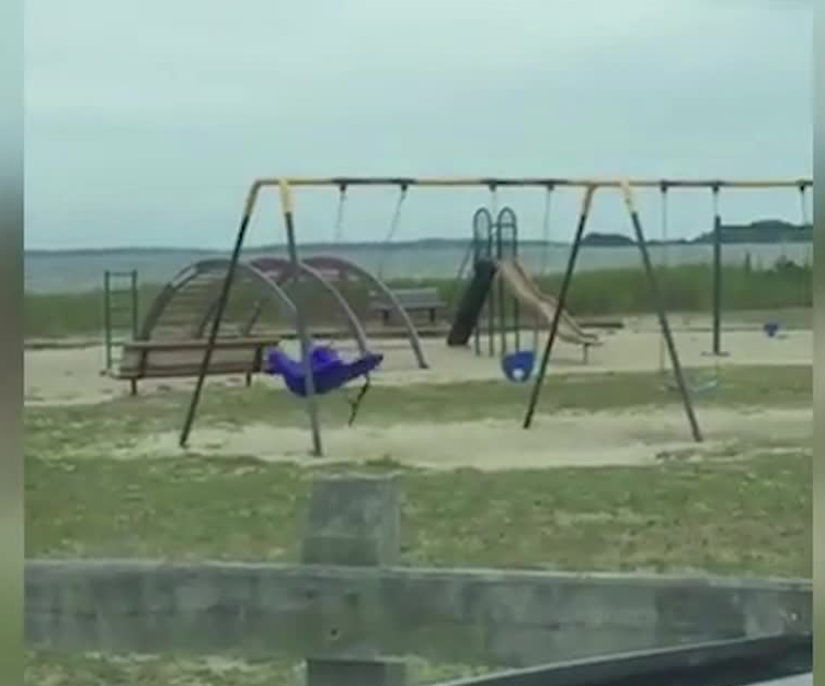 Ghost filmed in children's park 